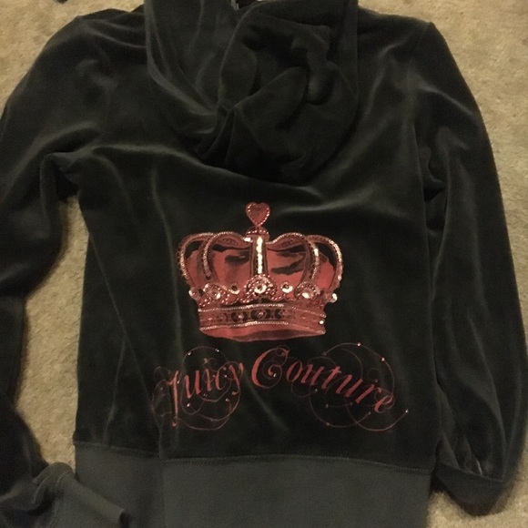 Juicy Couture Velvet Zip Up - Picture 2 of 2